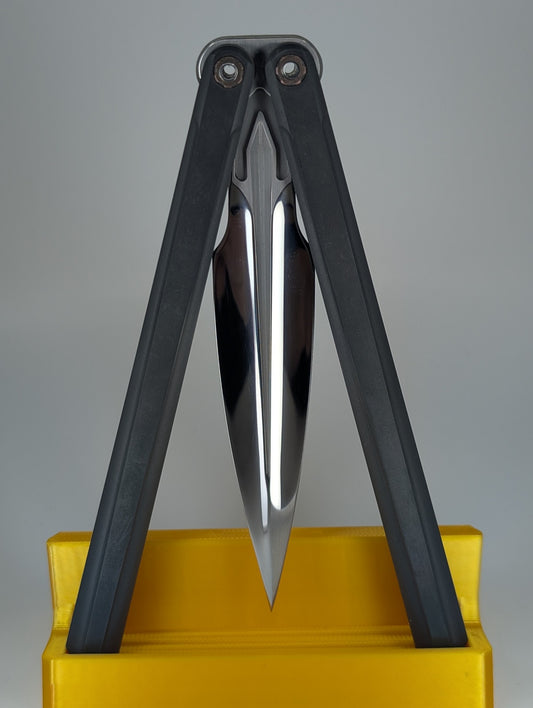 *Consignment* Ceroni Custom Knives Integralis II Zirconium Live Blade Balisong #001