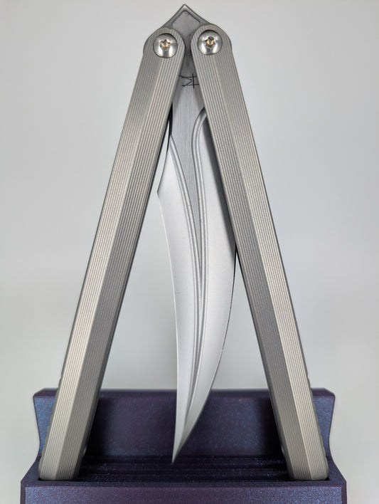 Ceroni Knives BaliReaper Titanium Live Blade Balisong