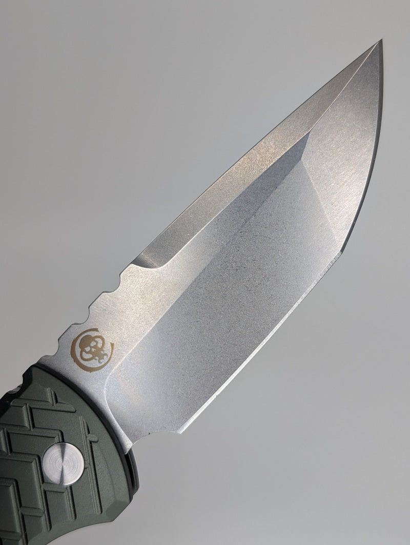 Chaves Knives x Protech Redencion Green Tread S35VN Auto Folding Knife #31 of 50