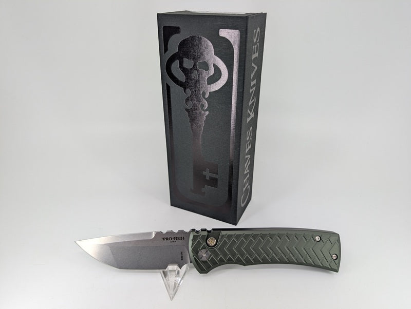 Chaves Knives x Protech Redencion Green Tread S35VN Auto Folding Knife #31 of 50