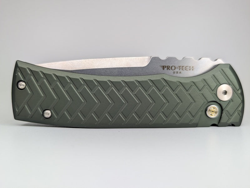 Chaves Knives x Protech Redencion Green Tread S35VN Auto Folding Knife #31 of 50