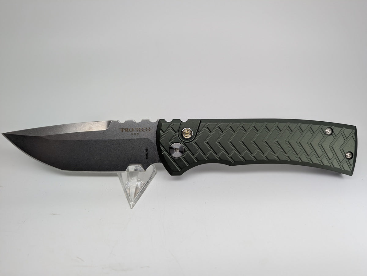 Chaves Knives x Protech Redencion Green Tread S35VN Auto Folding Knife #31 of 50