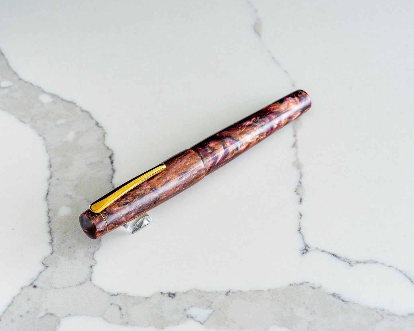 Rhys' Pieces Custom Fountain Pen - "Cherry Cola"