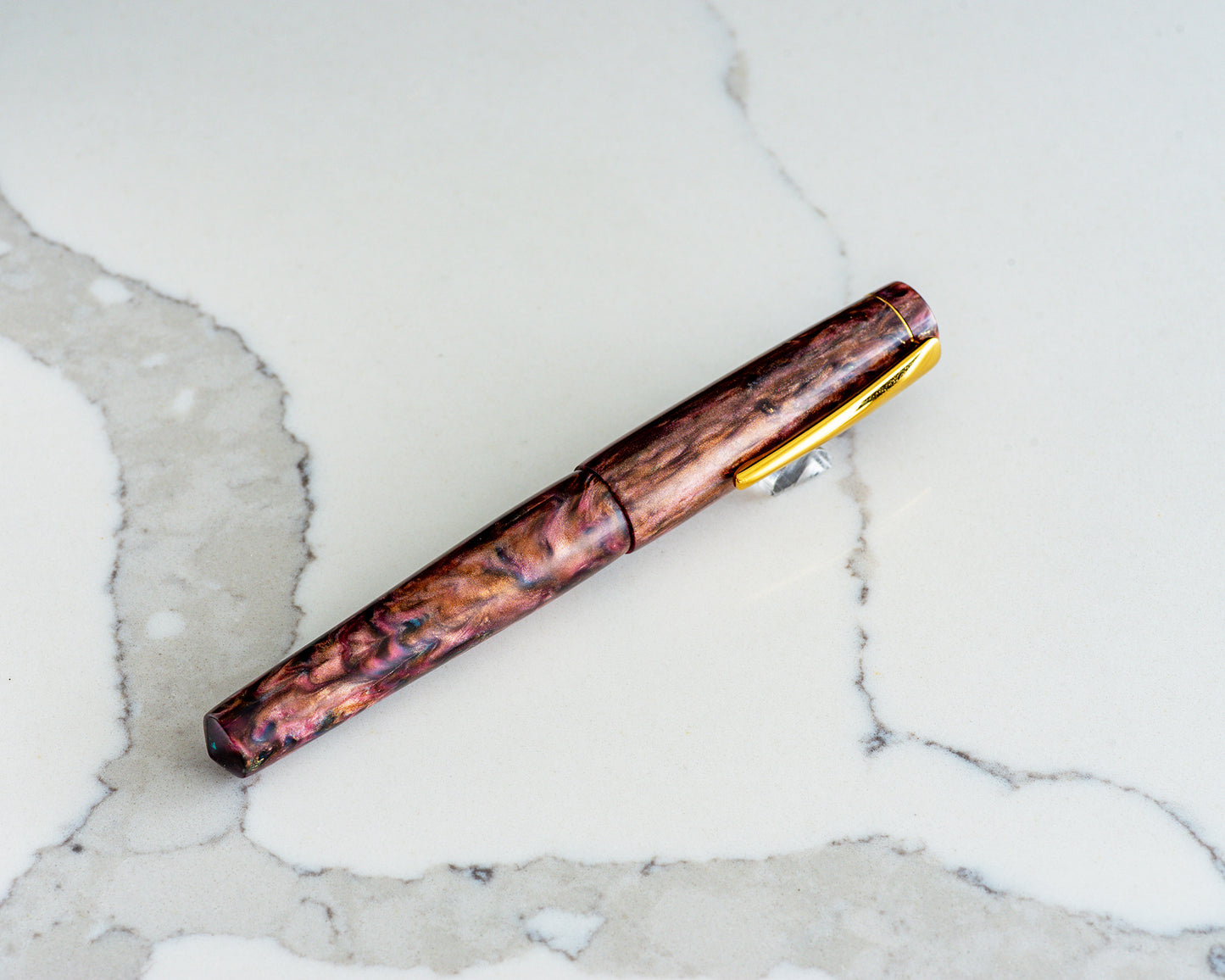 Rhys' Pieces Custom Fountain Pen - "Cherry Cola"