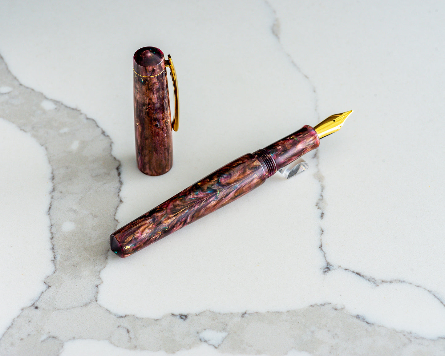 Rhys' Pieces Custom Fountain Pen - "Cherry Cola"