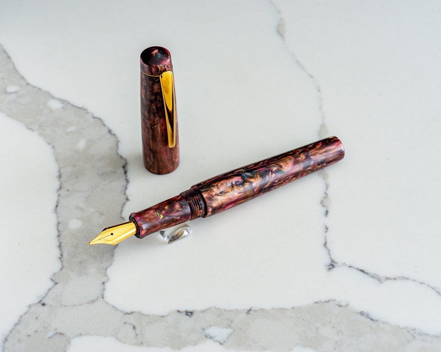 Rhys' Pieces Custom Fountain Pen - "Cherry Cola"