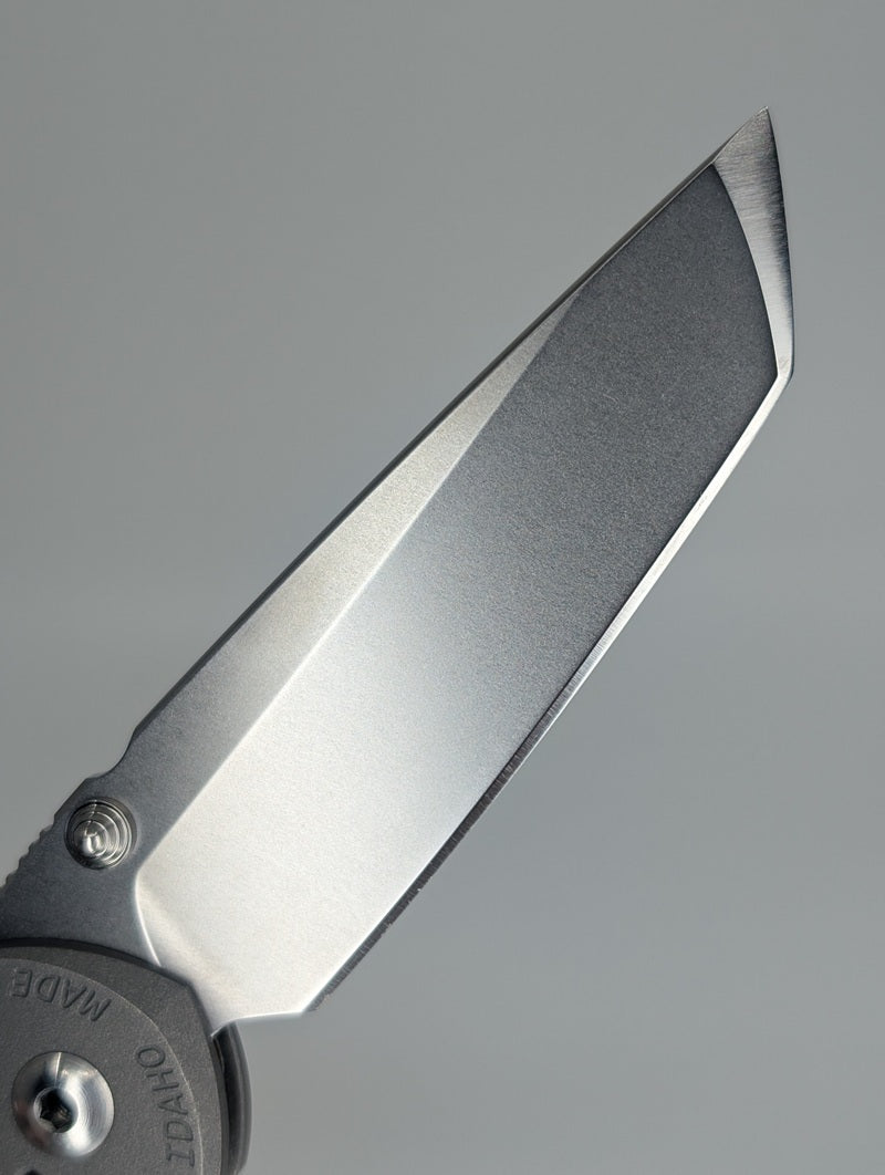 *Consignment* Chris Reeve Knives Large Inkosi Tanto w/ Natural Canvas Micarta