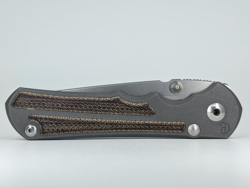 *Consignment* Chris Reeve Knives Large Inkosi Tanto w/ Natural Canvas Micarta