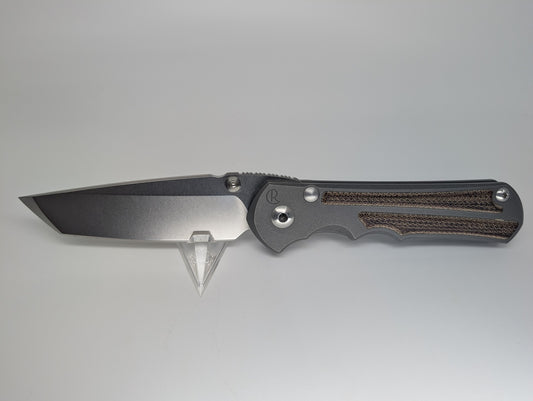 *Consignment* Chris Reeve Knives Large Inkosi Tanto w/ Natural Canvas Micarta