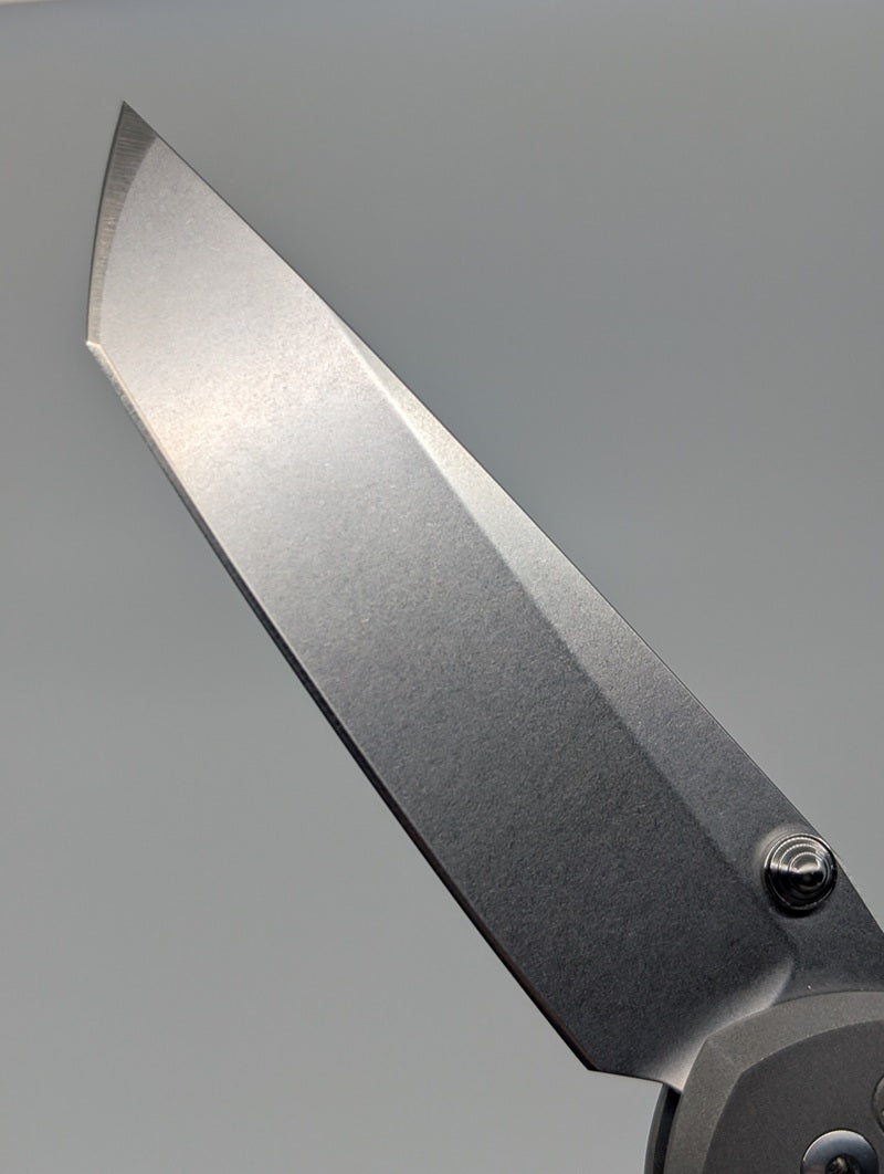 *Consignment* Chris Reeve Knives Large Sebenza 21 Inlay Black Canvas Micarta Tanto Frame Lock Folding Knife