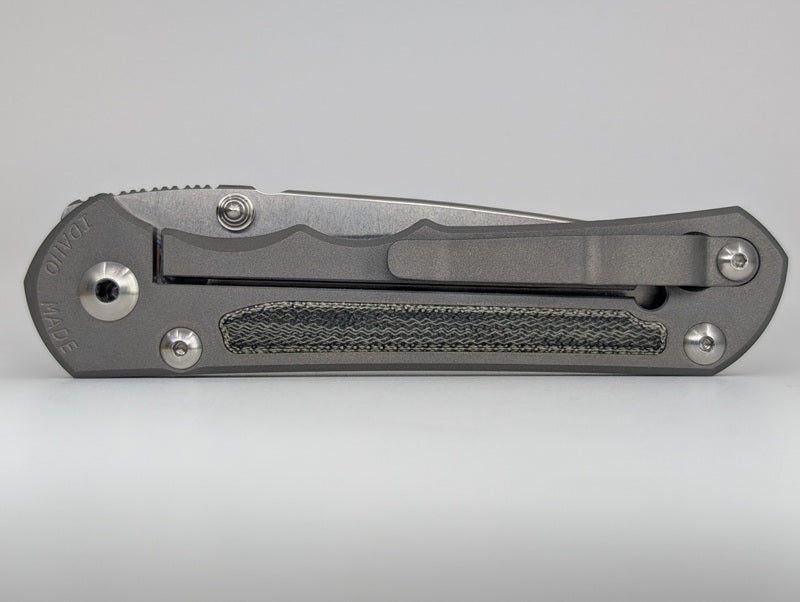 *Consignment* Chris Reeve Knives Large Sebenza 25 w/ Black Canvas Micarta Inlay