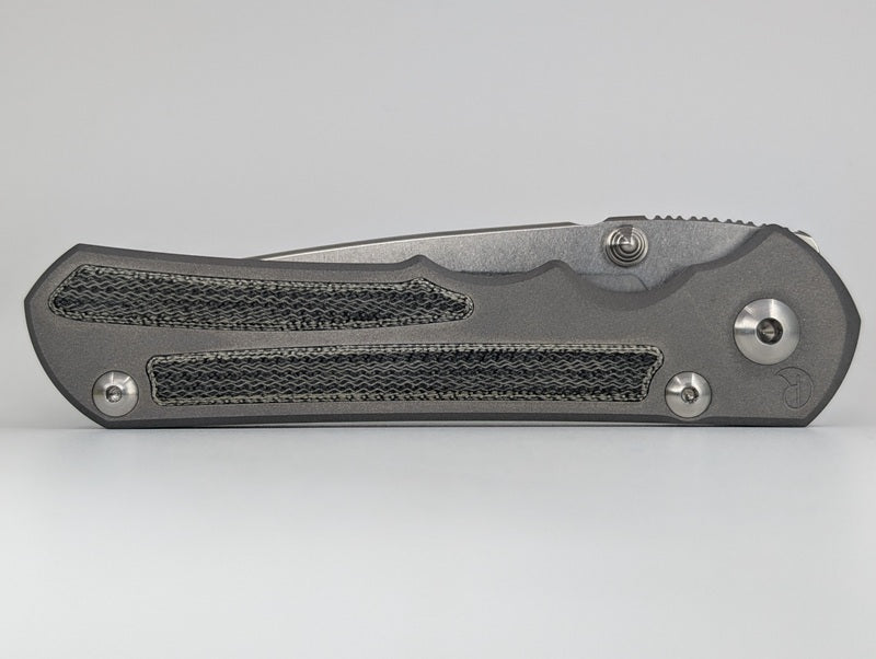 *Consignment* Chris Reeve Knives Large Sebenza 25 w/ Black Canvas Micarta Inlay