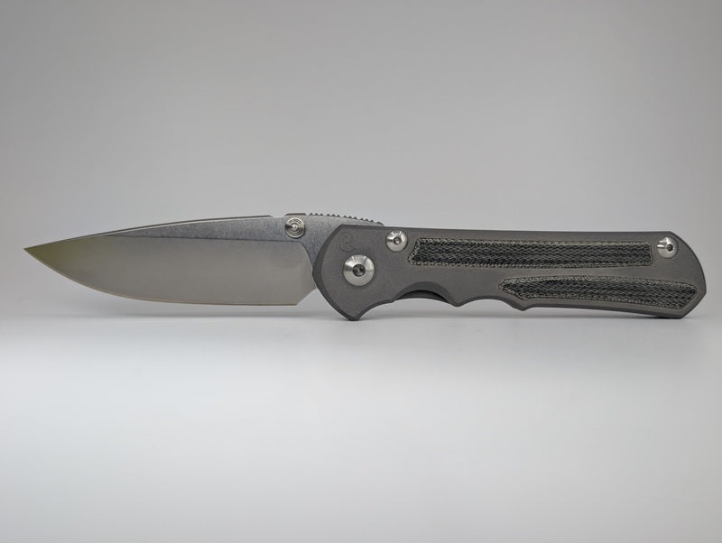 *Consignment* Chris Reeve Knives Large Sebenza 25 w/ Black Canvas Micarta Inlay