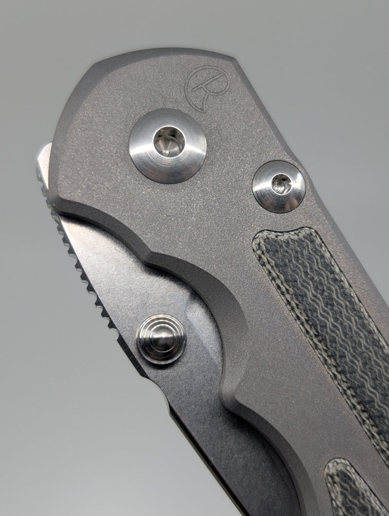 *Consignment* Chris Reeve Knives Large Sebenza 25 w/ Black Canvas Micarta Inlay