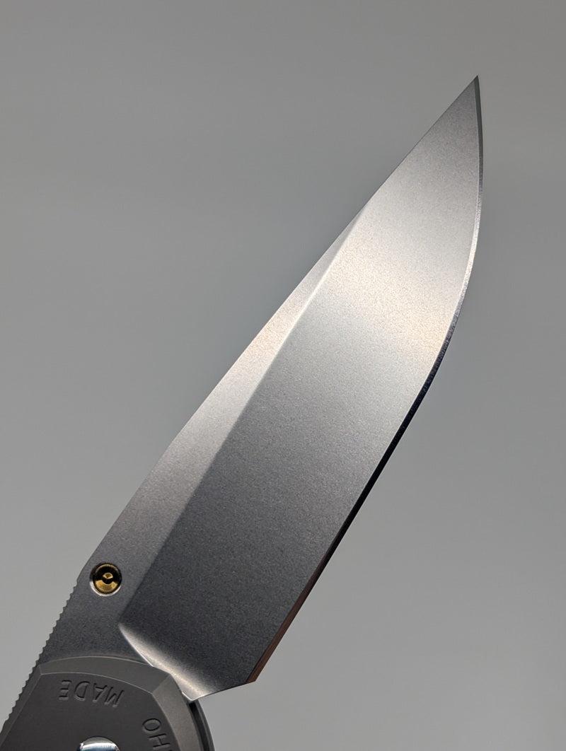 Chris Reeve Knives Large Sebenza 31 Box Elder Inlay Frame Lock Knife