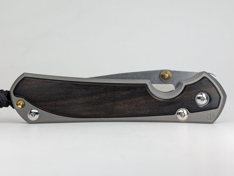 Chris Reeve Knives Large Sebenza 31 Inlay Macassar Ebony Frame Lock Foldign Knife