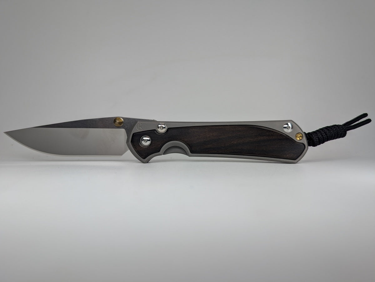 Chris Reeve Knives Large Sebenza 31 Inlay Macassar Ebony Frame Lock Foldign Knife