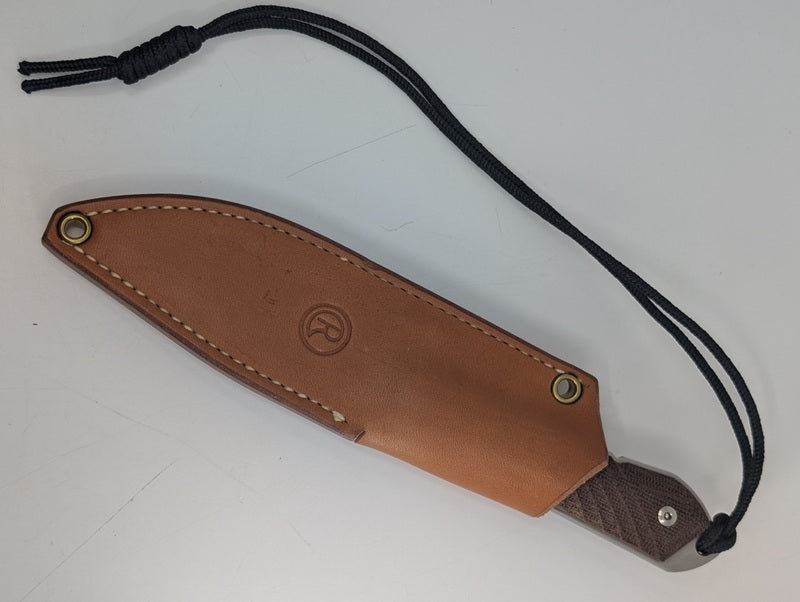 *Consignment* Chris Reeve Knives Nyala Drop Point Natural Canvas Micarta Fixed Blade Knife
