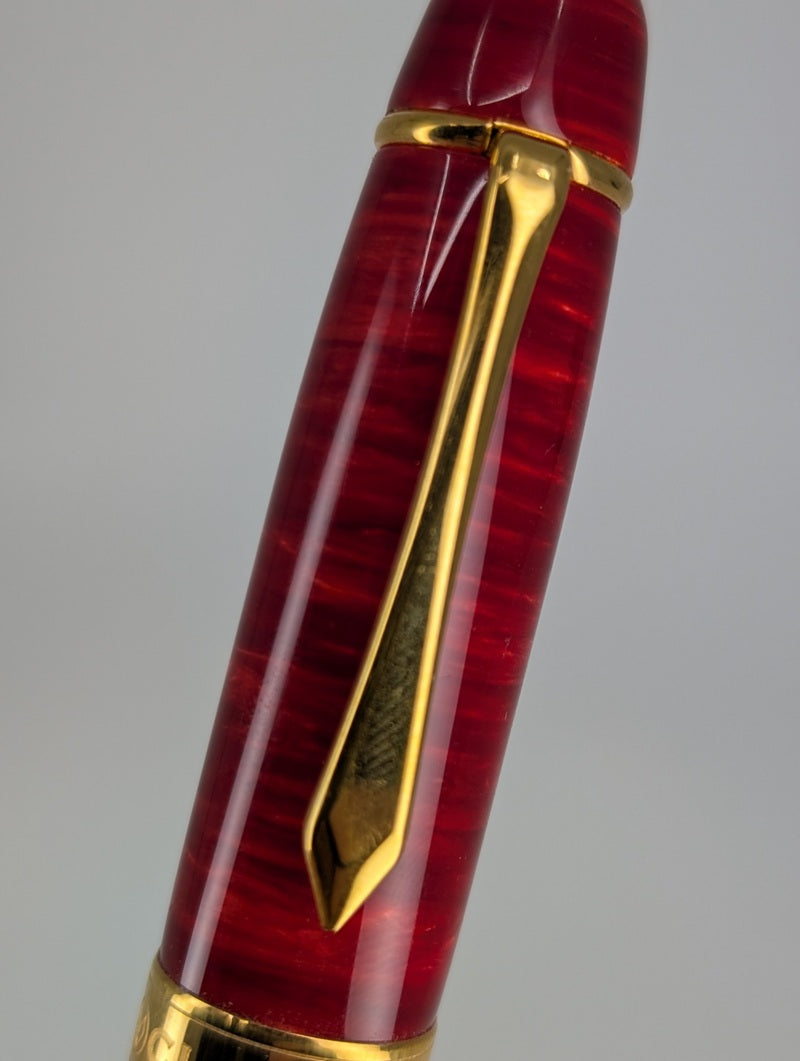 *Consignment* Classic Pens LM1 Flame Red Lambrou Limited Edition Fountain Pen