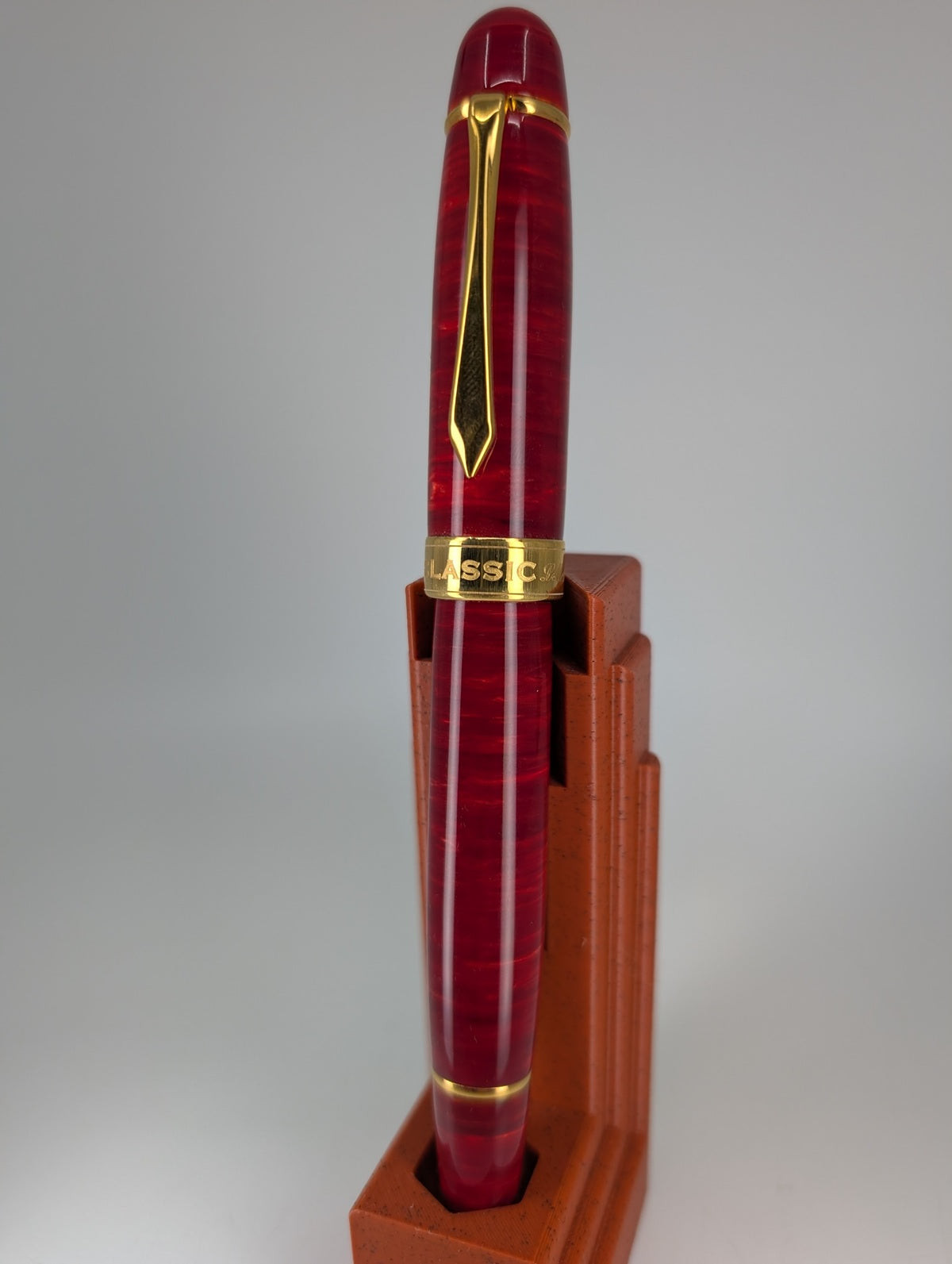 *Consignment* Classic Pens LM1 Flame Red Lambrou Limited Edition Fountain Pen