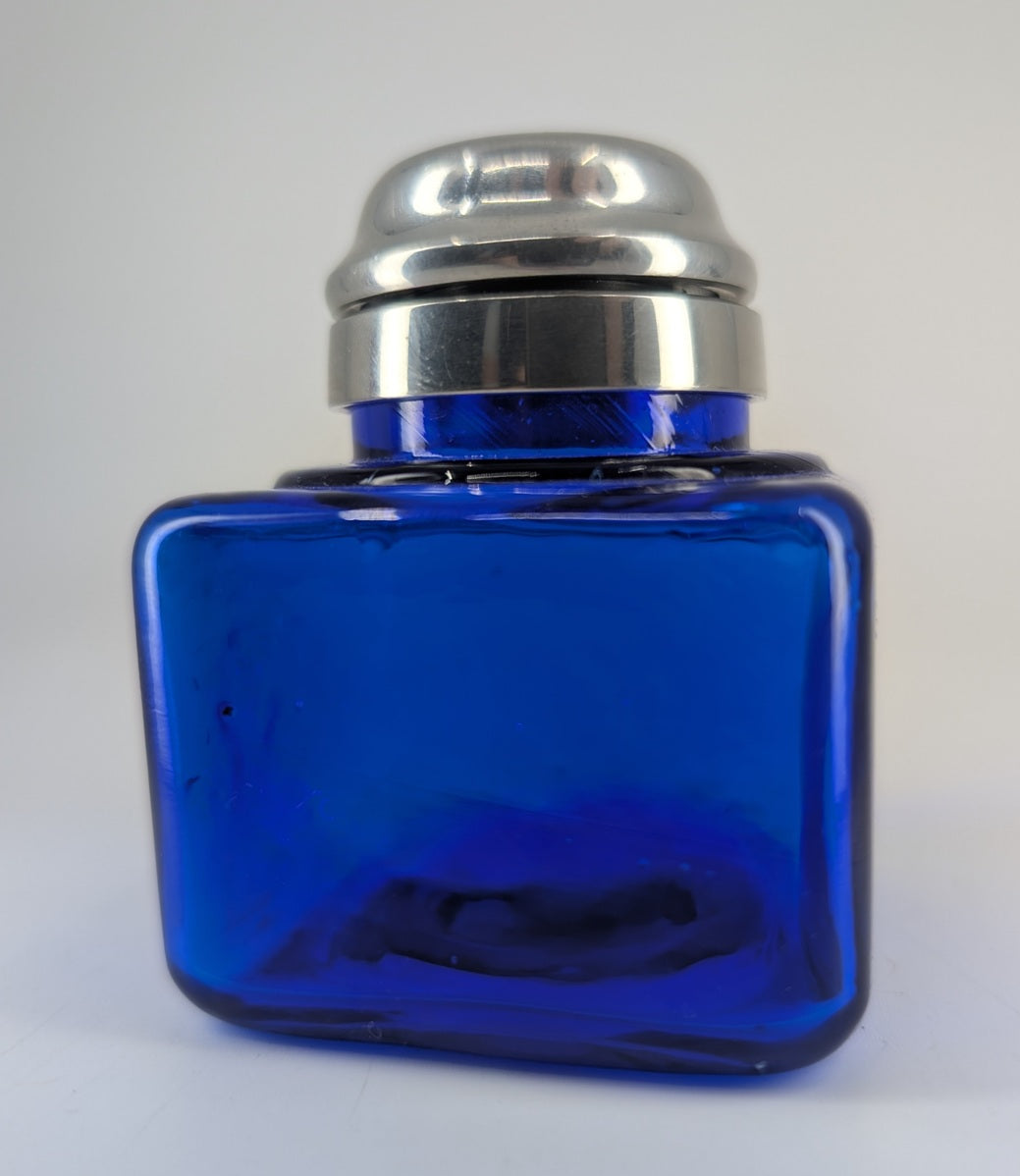 *Consignment* Cobalt Blue Glass Inkwell