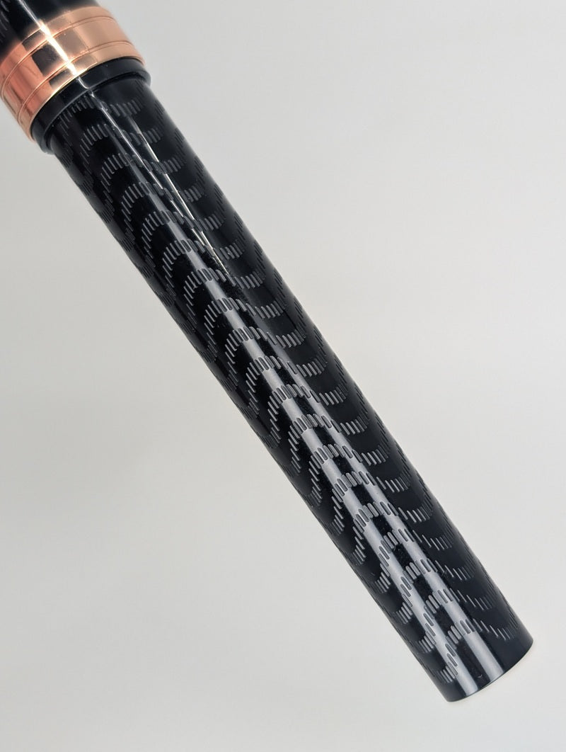 *Consignment* Conklin Endura Black Chased Limited Edition Fountain Pen 1.1 Stub Nib