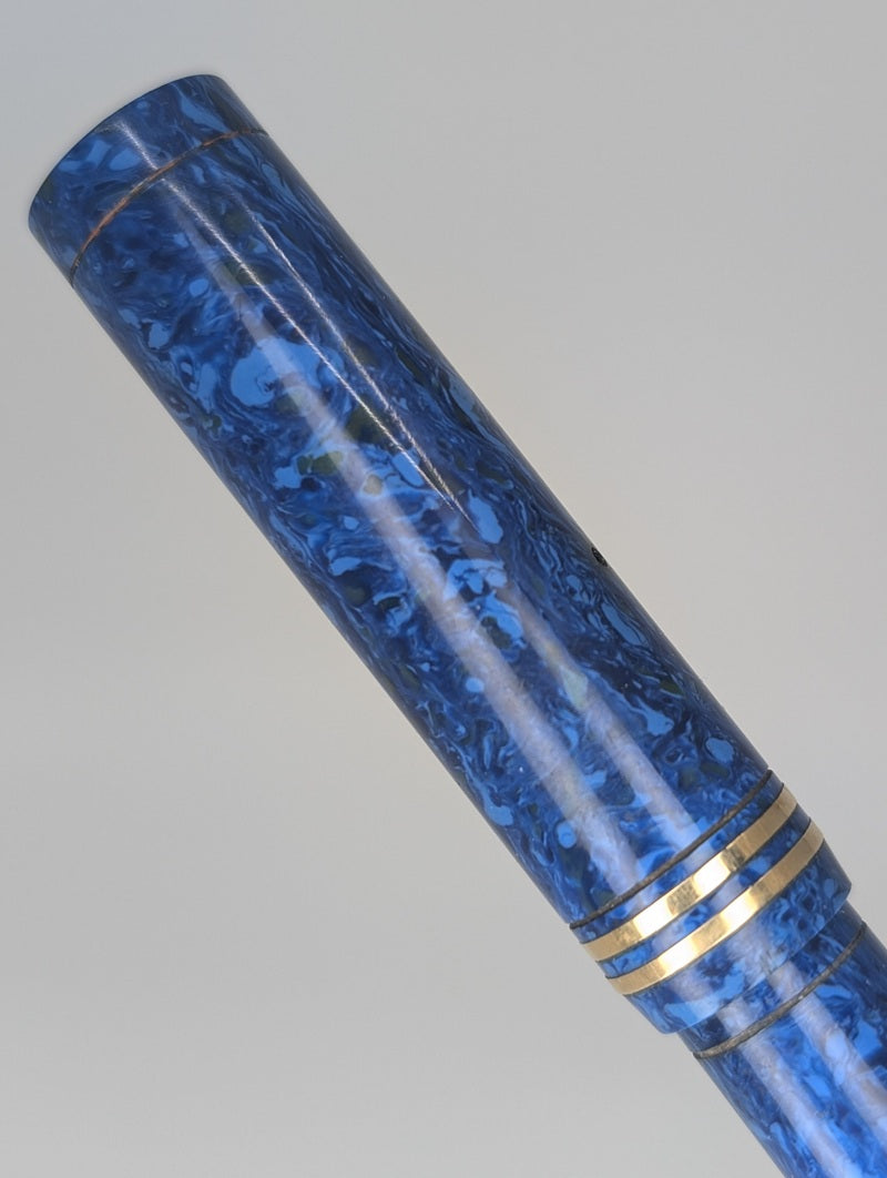 *Consignment* Conklin Endura "Blue Lapis" Pencil / Fountain Pen 14k Medium Nib Pen Set