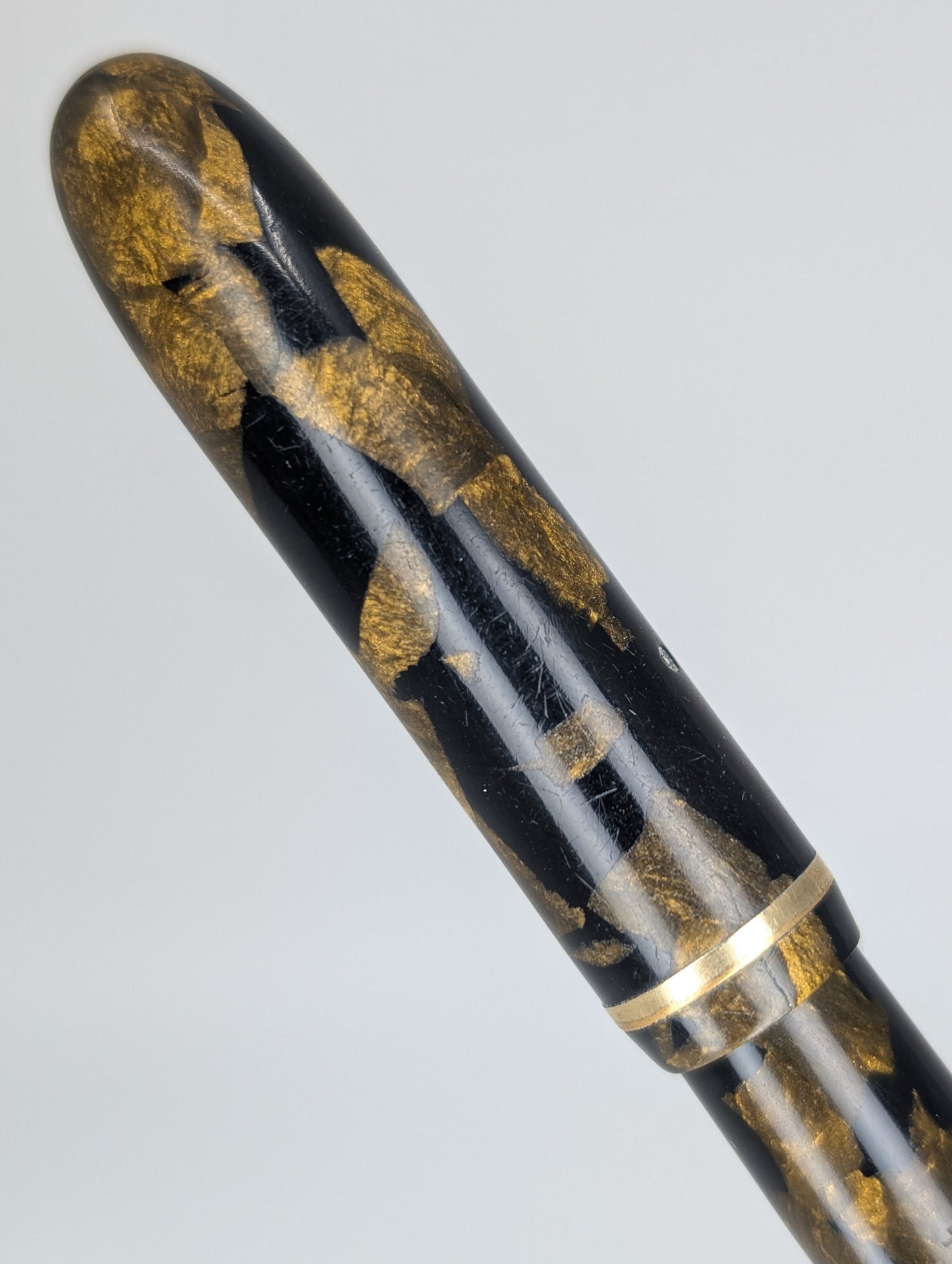 *Consignment* Conklin Ensemble Green Marble 2 in 1 Fountain Pen / Pencil Steel Fine Nib