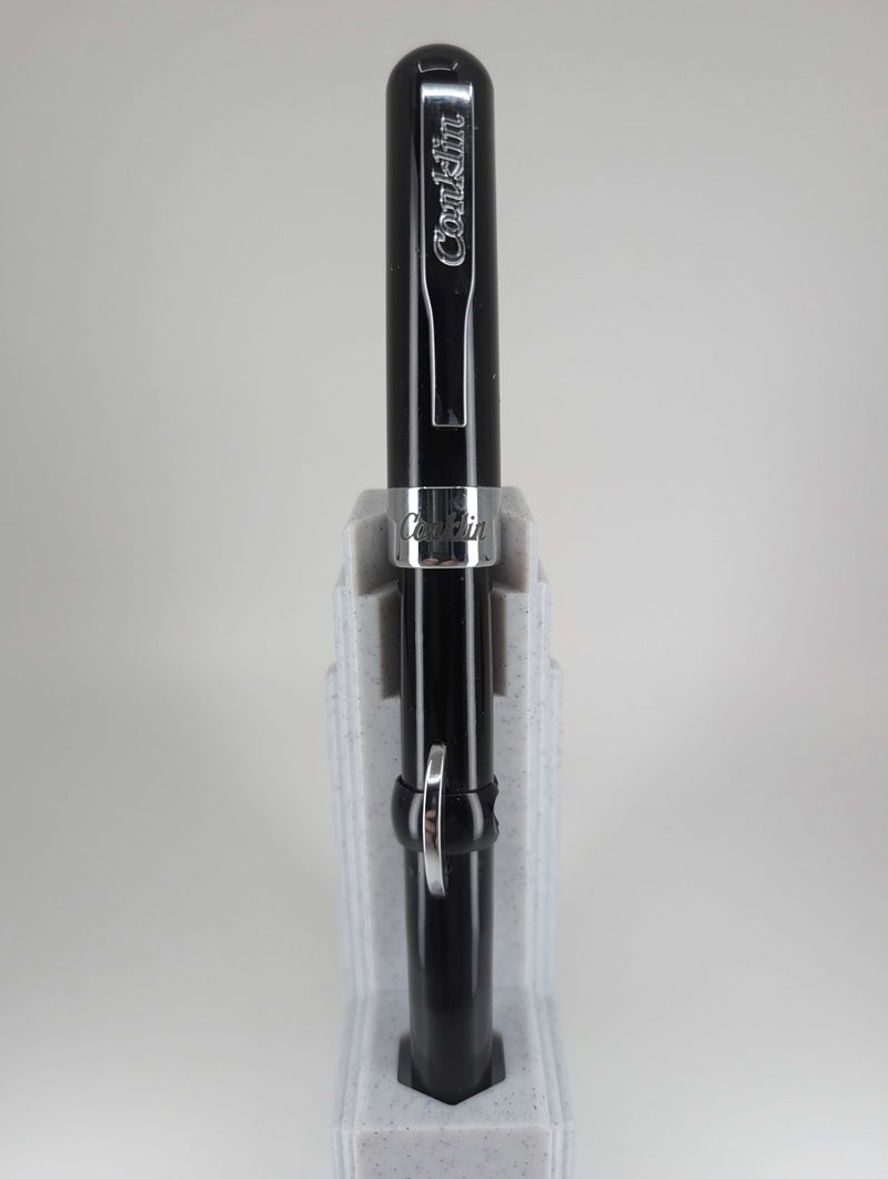 *Consignment* Conklin Mark Twain Black Crescent-Filler Fountain Pen