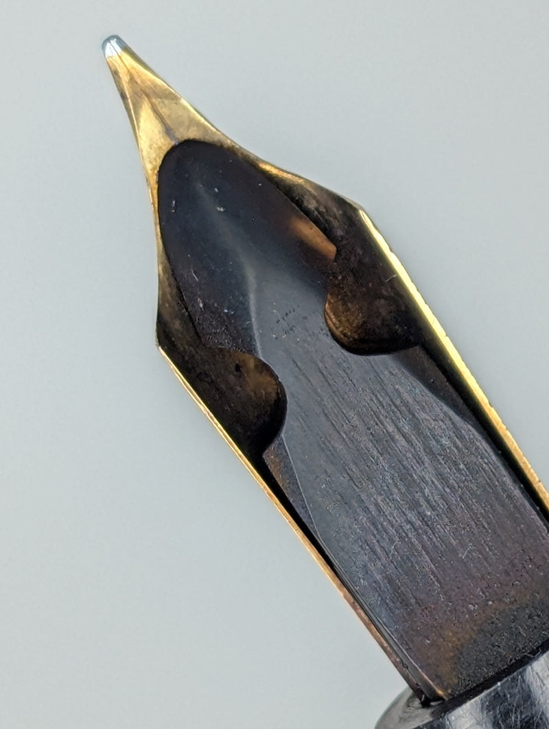 *Consignment* Conklin Senior Endura Black Fountain Pen Steel Fine Nib
