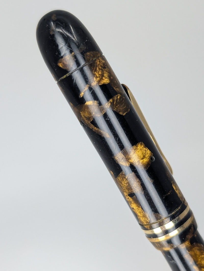 *Consignment* Conklin Endura Black / Bronze Marble Standard Size Fountain Pen Steel Fine Nib