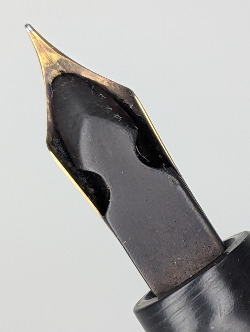 *Consignment* Conklin Endura Black / Bronze Marble Standard Size Fountain Pen Steel Fine Nib