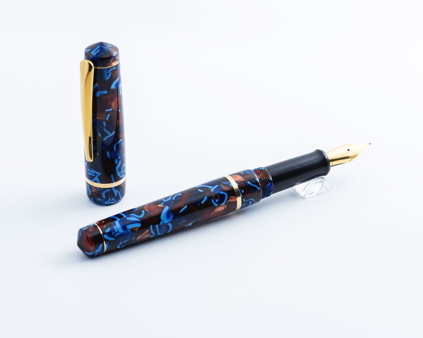 Rhys' Pieces Custom Fountain Pen - "Flecked Autumn"