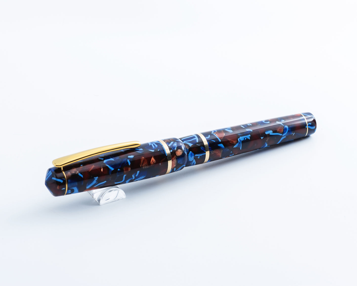 Rhys' Pieces Custom Fountain Pen - "Flecked Autumn"
