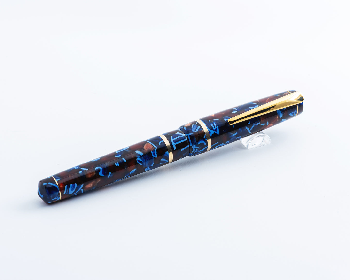 Rhys' Pieces Custom Fountain Pen - "Flecked Autumn"