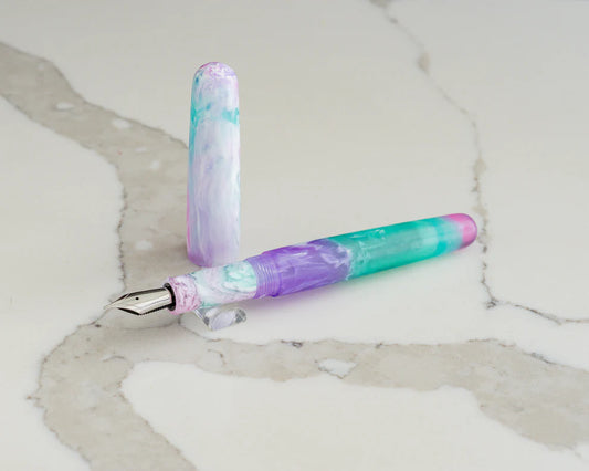 Rhys' Pieces Custom Fountain Pen - "Cotton Candy"