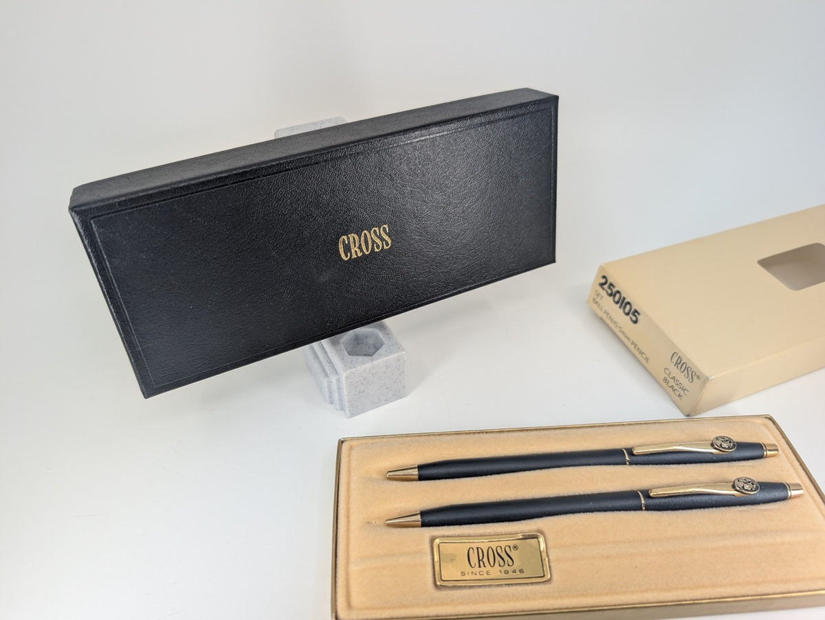 *Consignment* Cross Set Classic Black Ballpoint / Mechanical Pencil (0.5mm)