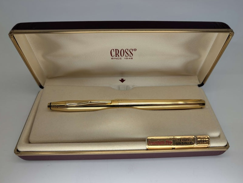 *Consignment* Cross 18k Gold Filled Fountain Pen 14k Gold Medium Nib