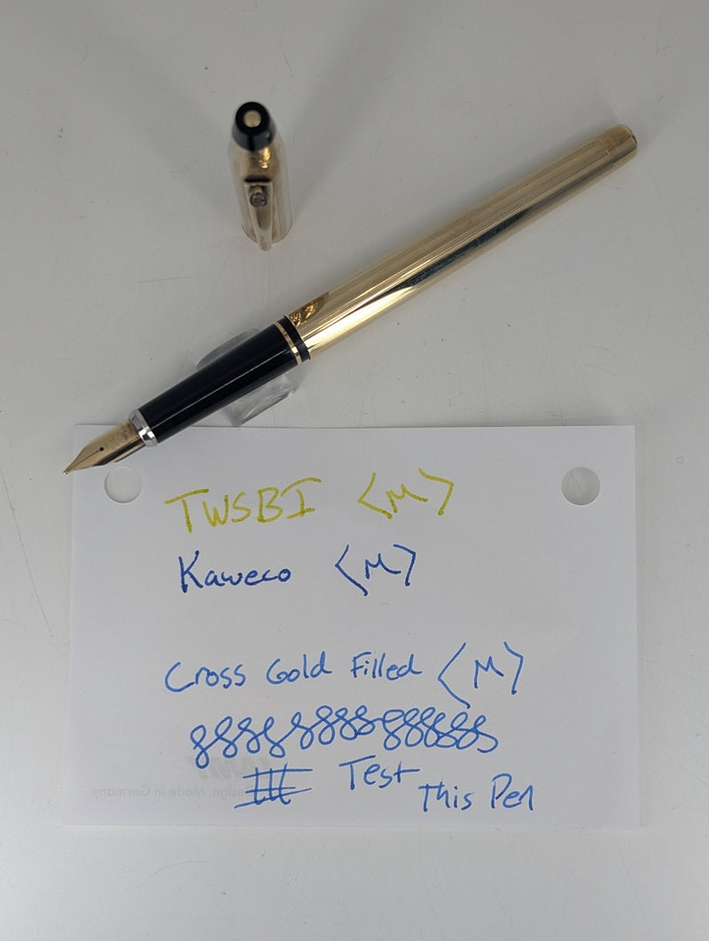 *Consignment* Cross Gold Filled "Dupont" Fountain Pen 14k Gold Medium Nib