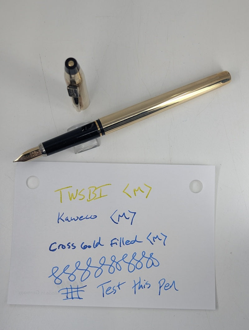 *Consignment* Cross Gold Filled "Northern Telecom" Fountain Pen 14k Gold Medium Nib
