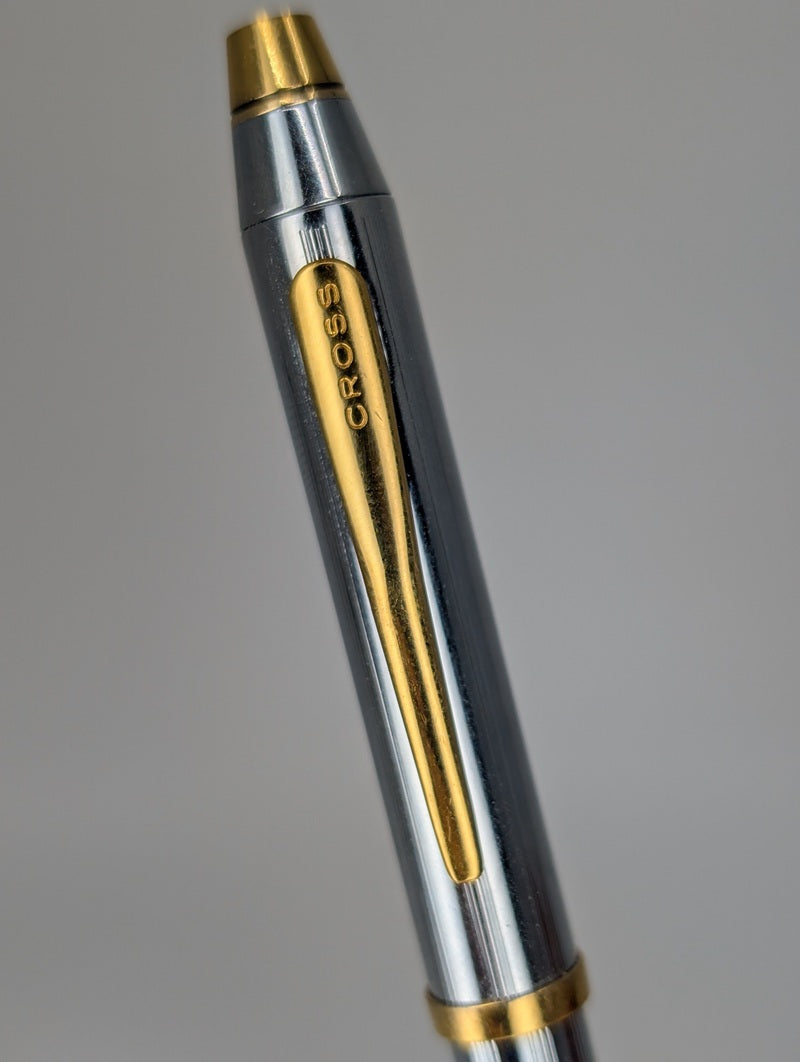 *Consignment* Cross Tech3 Lustrous Chrome w/ Gold Accents 3 in 1 Multi-Pen