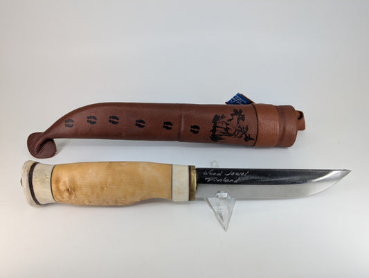 *Consignment* Finland Custom Knife w/ Leather Sheath