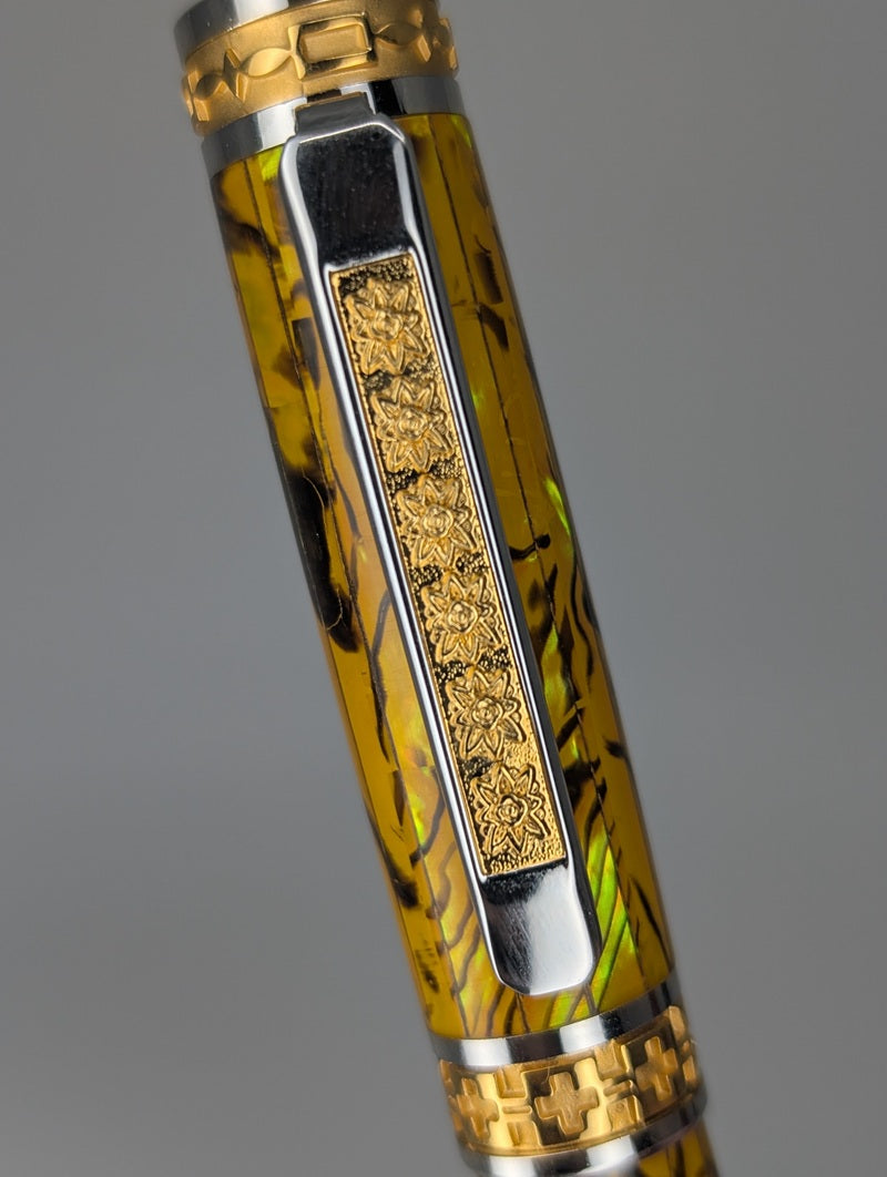 *Consignment* Custom Turned Kit Pen Abalone Rollerball Pen