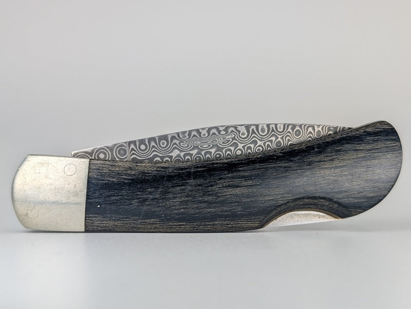 Custom-Mammoth-Tusk-Backlock-Folding-Knife-Back