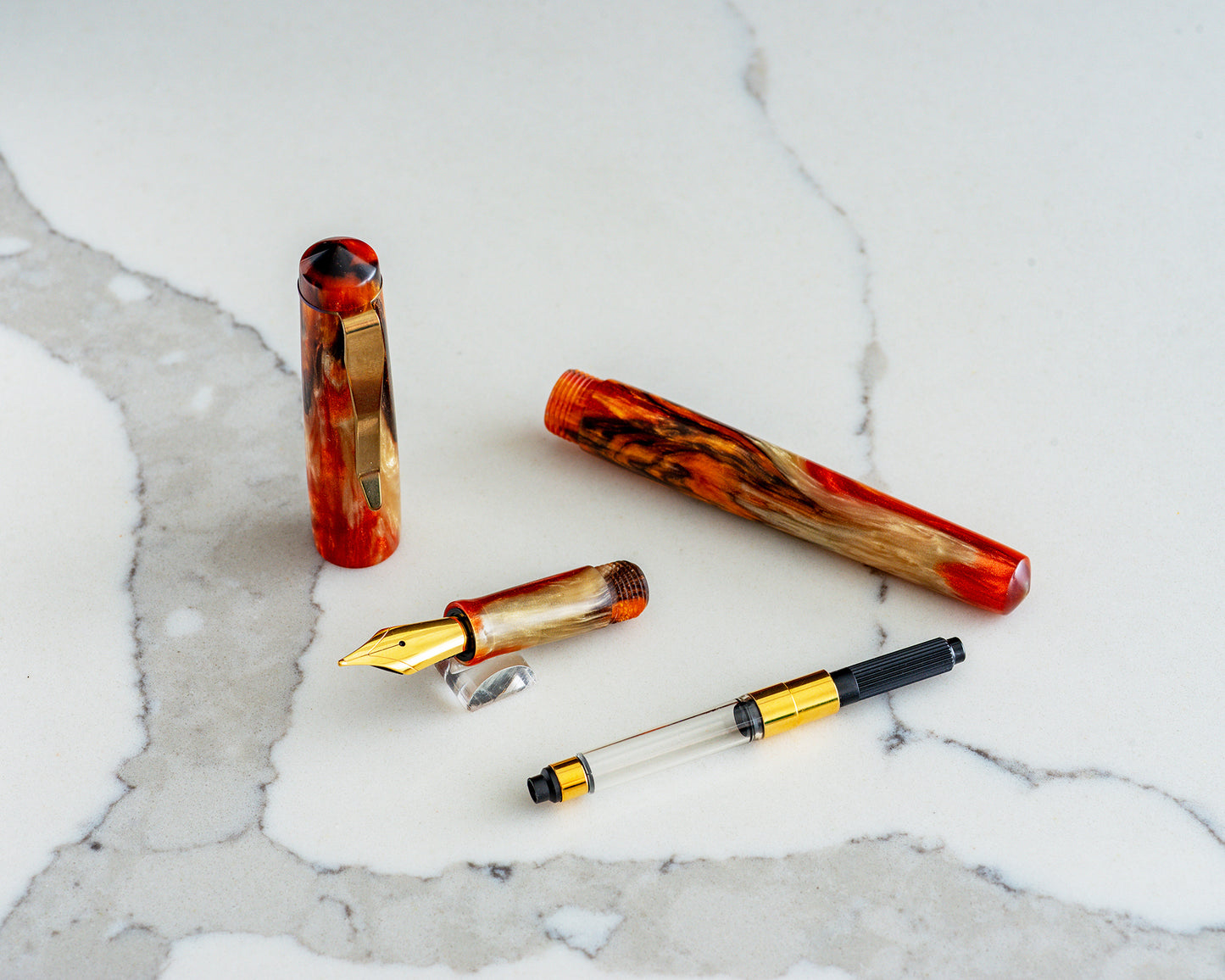 Rhys' Pieces Custom Fountain Pen - "Cyprinidae"