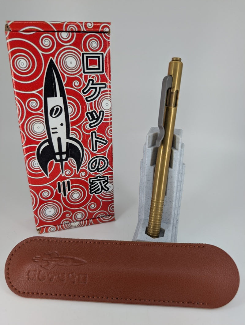 *Consignment* D Rocket Design "The Kaze Pen" Brass Bolt Action Ballpoint Pen