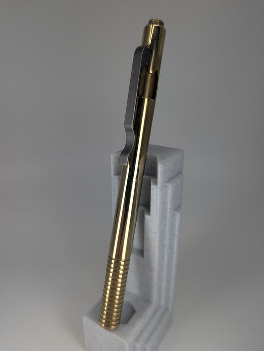 *Consignment* D Rocket Design "The Kaze Pen" Brass Bolt Action Ballpoint Pen