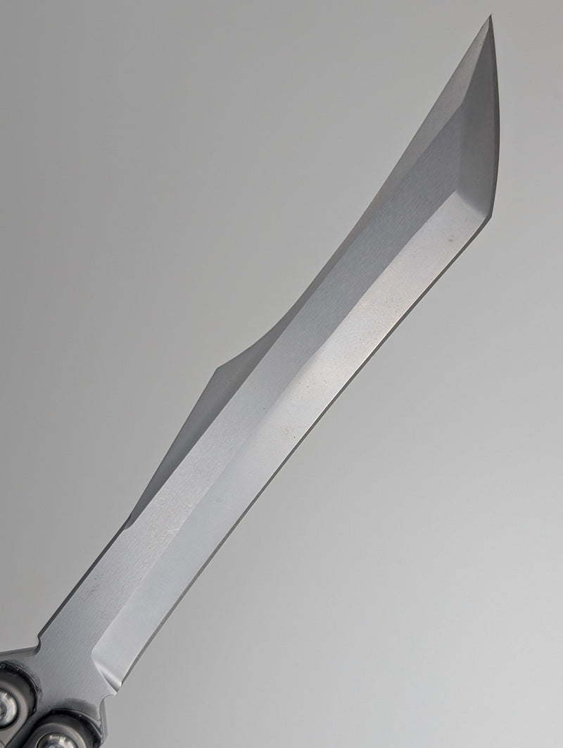 *Consignment* DODO Industries IVO Titanium Zirblast Channeled Live Blade Balisong