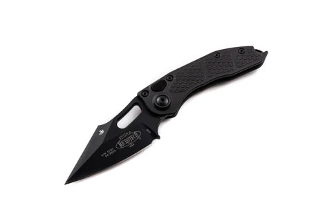 Microtech Stitch Tactical Black Standard Blade Auto Folding Knife
