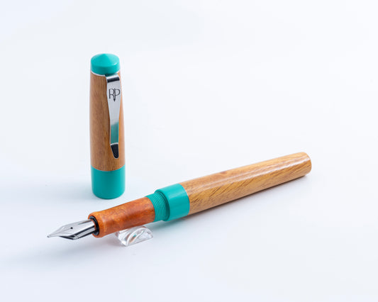 Rhys' Pieces Custom Fountain Pen - "Osage Teal"